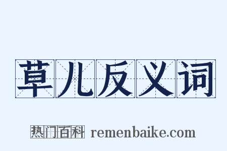 草儿反义词是什么意思的图片